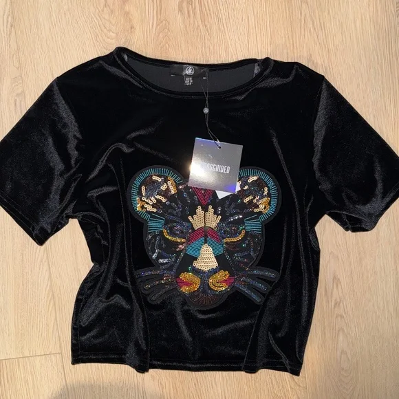 MISSGUIDED Velvet Top - Picture 2 of 3